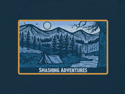 Smashing Adventures design handdrawn illustration logo tshirtdesign vector vintage woodengrafis