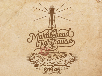 Light House design handdrawn illustration logo tshirtdesign vector vintage woodengrafis