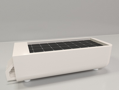 Solar Panel in Ceramic body 3d art maya 3d product design