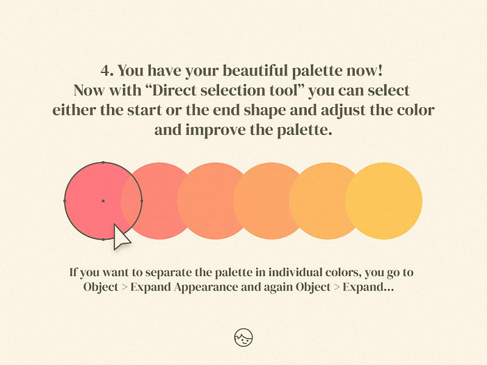 Create a color palette between 2 colors by Gustavo Zambelli on Dribbble