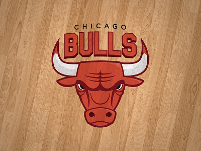 Chicago Bulls animal basketball bull bulls chicago illustration logo nba redesign refresh team