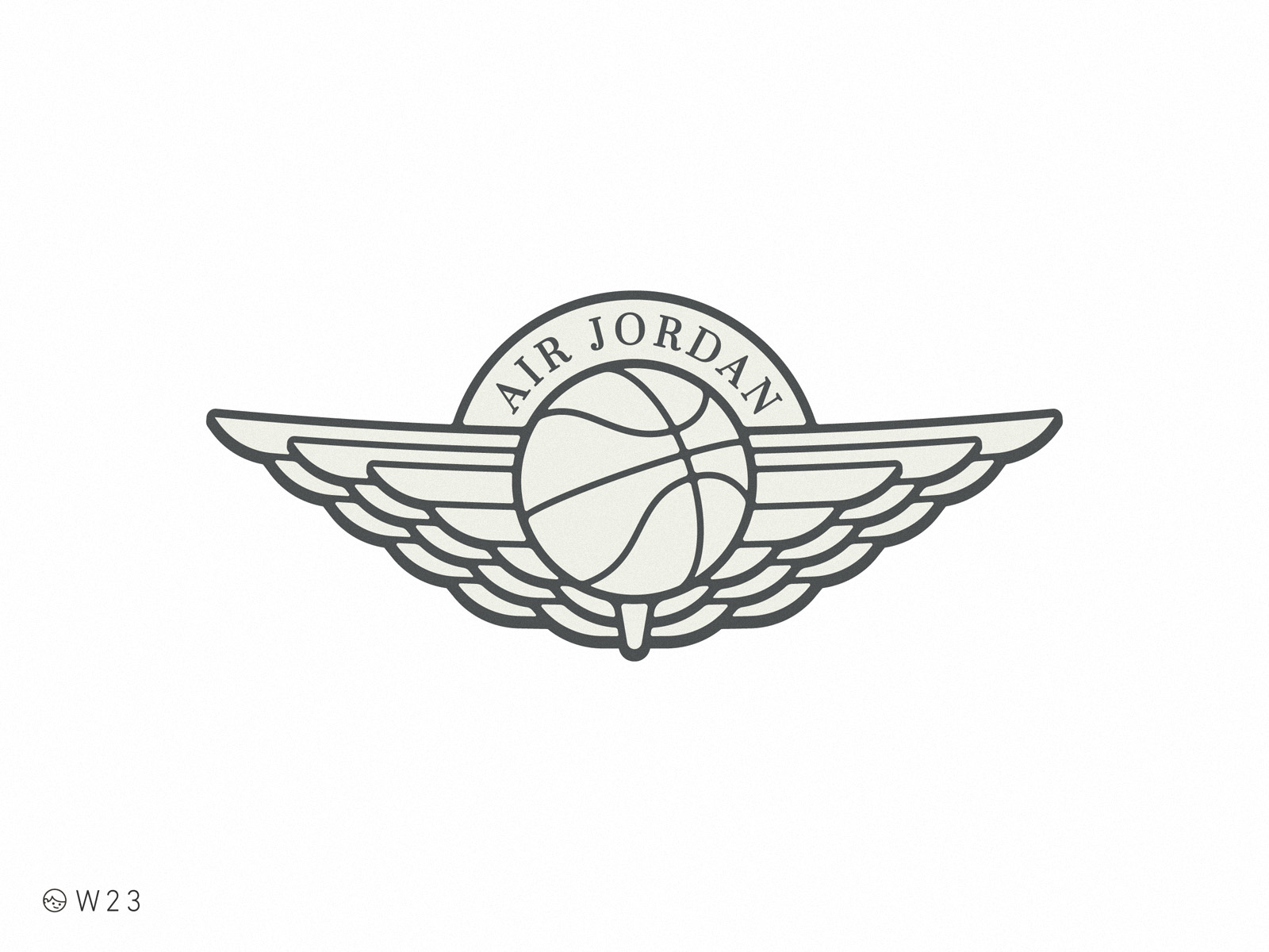 drawing of jordan logo