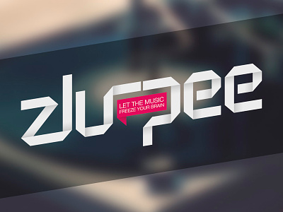 Zlurpee Logo brain brand freeze logo magazine music paper slurpee typography