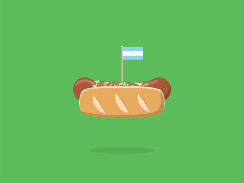 Choripan argentina bread choripan flag food gif grilled levitate levitating sandwich sausage