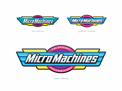 Micro Machines logo 1990 90s branding cars grid illustration logo micro machines sticker toy vintage