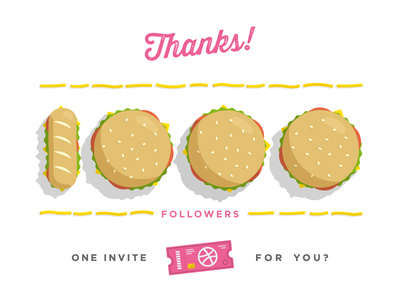 1000 Followers. 1 Invite.