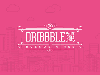 Dribbble Meetup Buenos Aires 2014 argentina buenos aires city classic dribbble event logo meetup