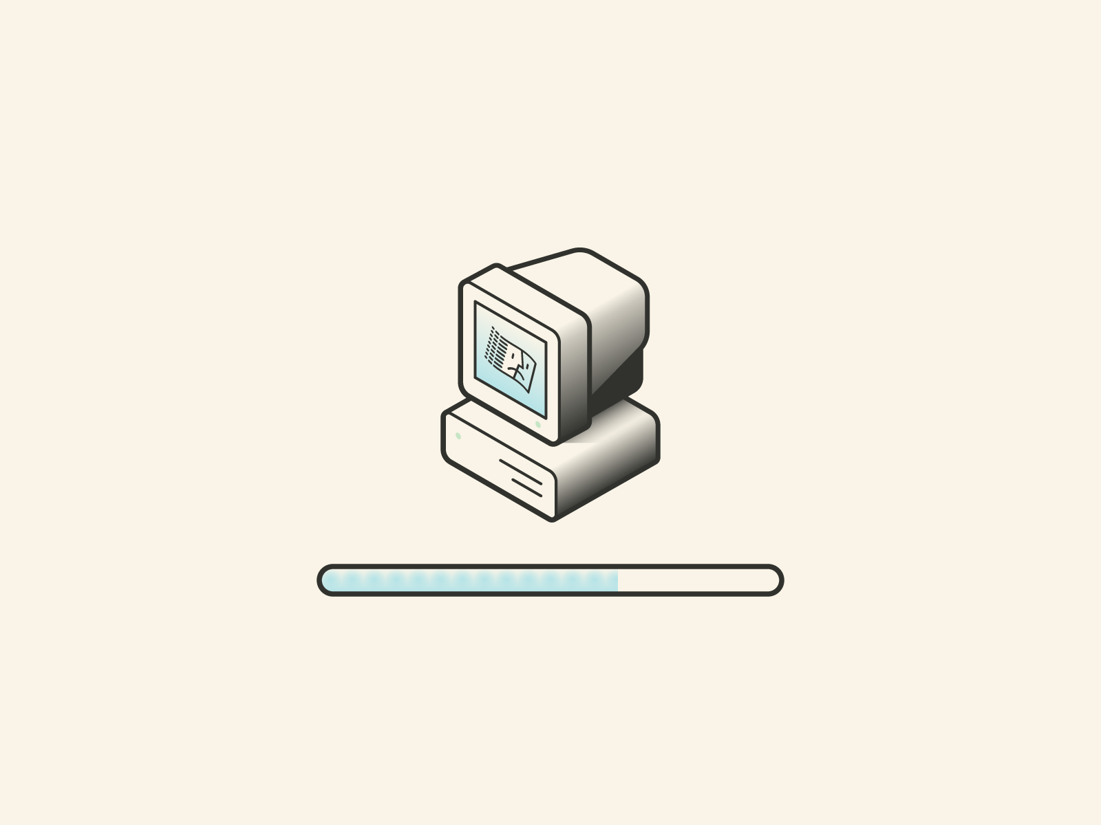 Loading... animation bar computer finder frame by frame gif illustration loader loading mac old progress retro stroke vintage windows