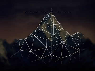Xapo: Alp alp alps bitcoin home illustration mountain new polygonal polygons security stroke switzerland