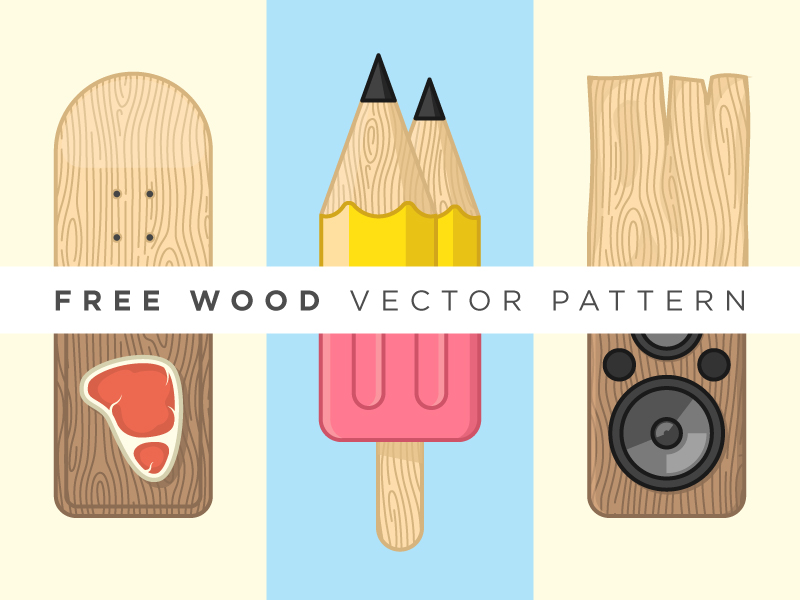 Free Wood Vector Pattern food free freebie ice cream illustration pattern pencil plank skate stroke vector wood