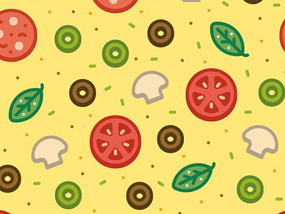 Free Wallpaper: Pizza Pattern by Gustavo Zambelli for Ricos Quesos on  Dribbble