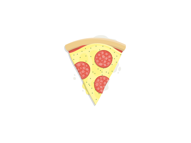 Ten pizzas! cheese food illustration pepperoni pizza project slice style ten