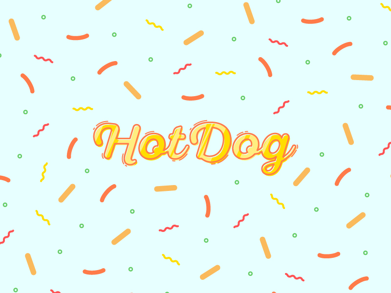 Hot Dog Pattern bag clock deco food hot dog illustration iphone ketchup mustard pattern sausage society6