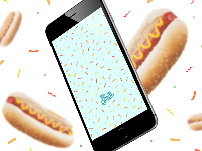 Hot Dog Wallpaper! desktop food free freebie hot dog iphone mobile mockup sausage wallpaper