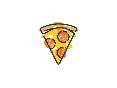 27. Liquid's recipe cheese illustration liquid pepperoni pizza slice stroke