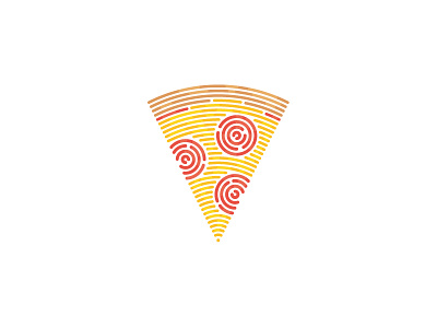 30. Line's recipe cheese digital fast fingerprint food illustration lines pepperoni pizza project slice stroke