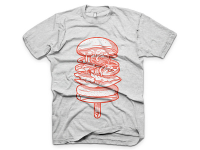 Summerburger Tee burger cream fast float food gravity hamburger ice playoff t shirt tee