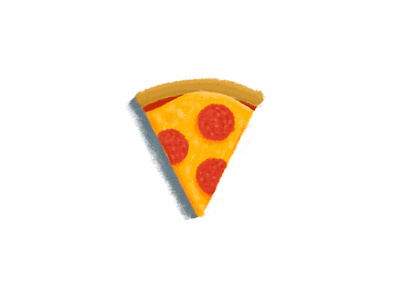 43. Juancito's recipe affinity brush cheese illustration pepperoni pizza project slice