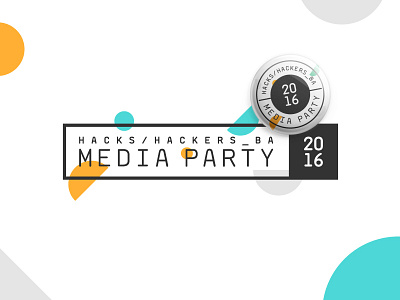 MediaParty 2016: Logo argentina buenos aires circle conference event hack logo party rectangle