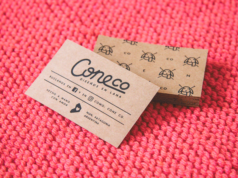 Cone Co. stuff brand bunny knit knitting logo photography rabbit scarf stationery wool
