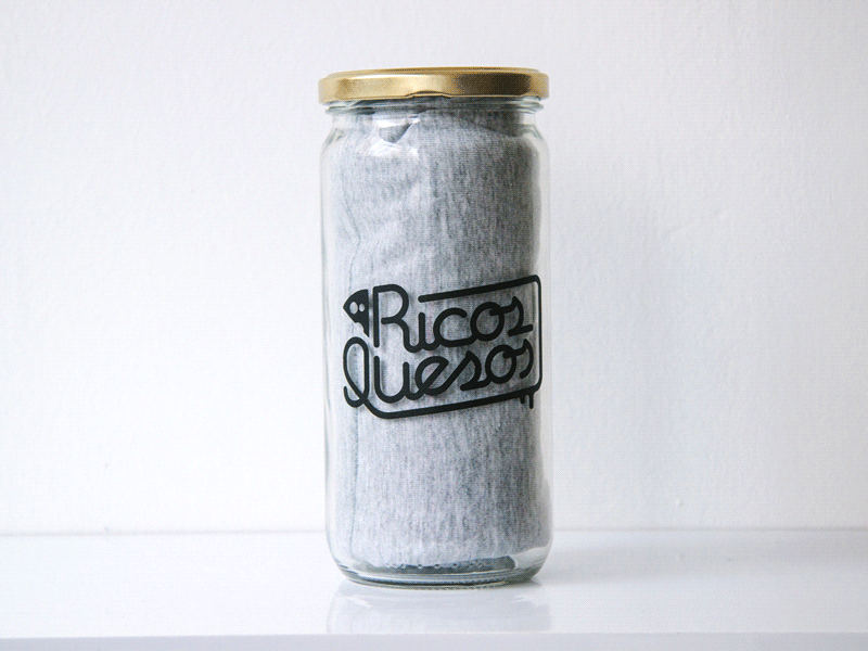 Second Jar cheese homemade jar lettering logo melt packaging photography t shirt tee