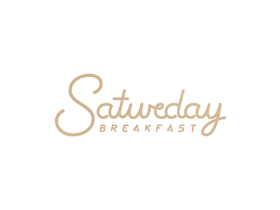 Saturday Breakfast breakfast class food lettering monoline saturday