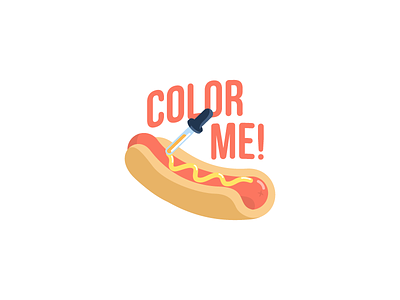Color me!: iOS free sticker pack color eyedropper food free hot dog ios mustard pack picker sausage sticker