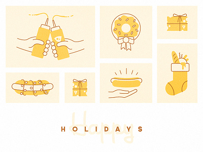 Happy Holidays! cheers cheese christmas festive food happy holidays hot dog new year