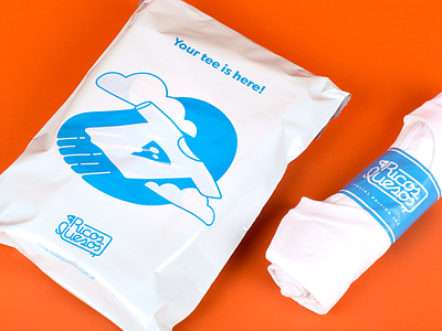 Your tee is here! envelope illustration mail mailer packaging photo poly sky stroke tee
