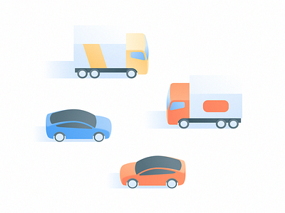 Cars & Trucks car cargo city electric gradient moving tesla truck vehicle