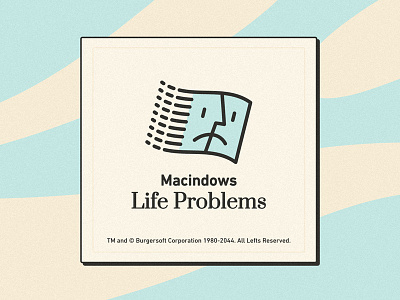 Macindows Life Problems apple finder fun illustration life logo microsoft problem retro sad vintage windows