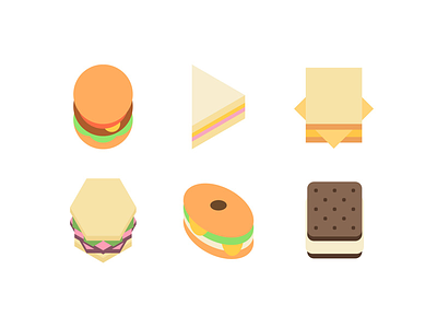 Sandwiches are all about geometry burger cheese flat food grilled hamburger ice cream pastrami sandwich