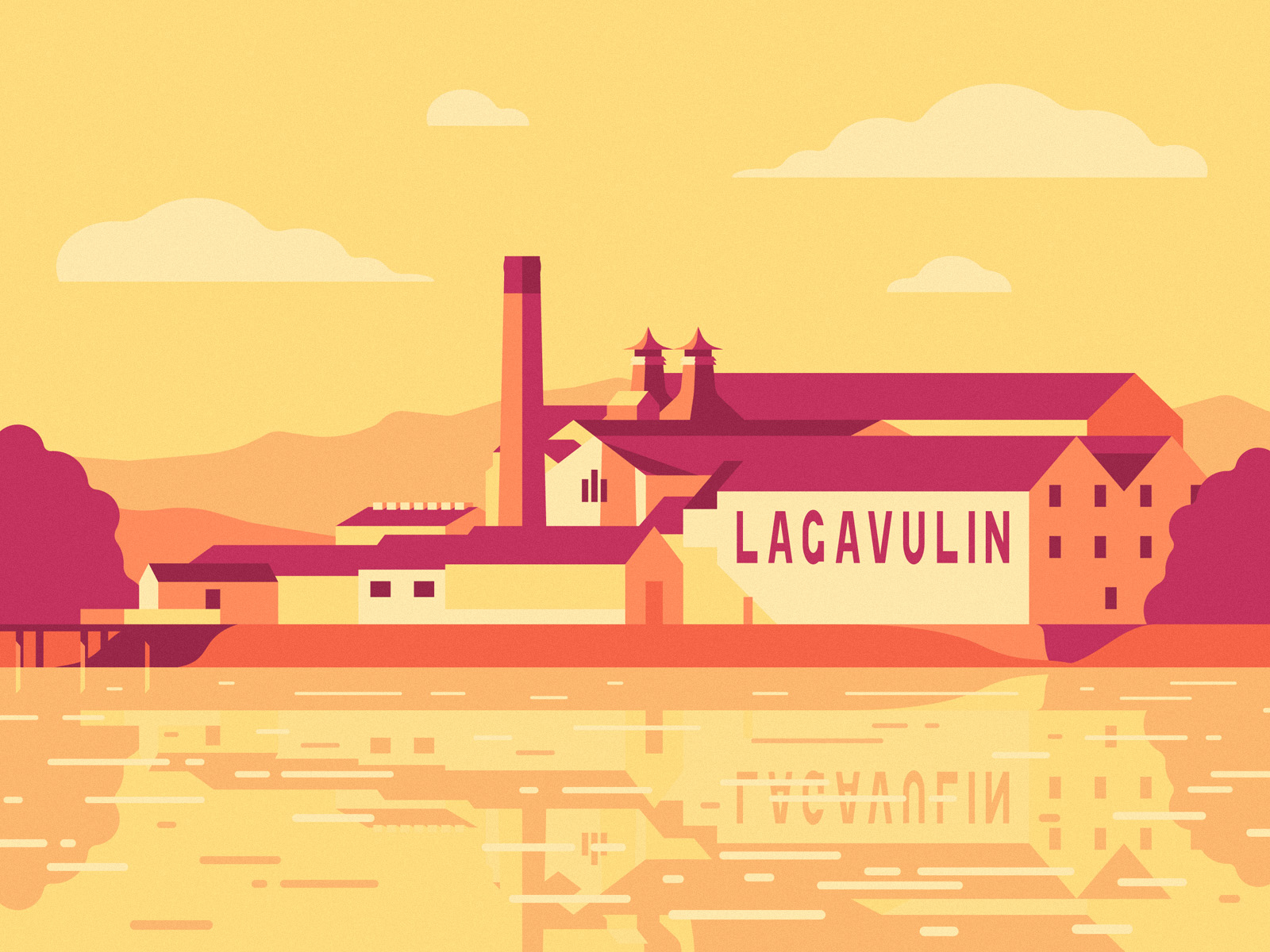 Dribbble - lagavulin_distillery.jpg by Gustavo Zambelli