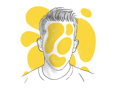 Me, mories boy draw face hair handdrawing head illustration ipad pro man portrait procreate yellow