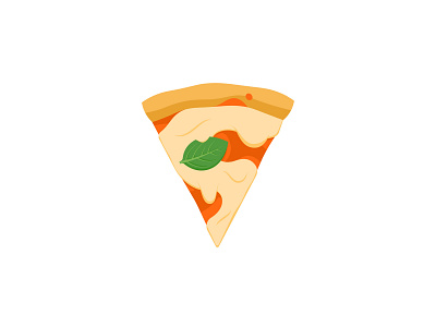 SuperSlice basil cheese flat food illustration margarita pizza s sauce simple slice tomato