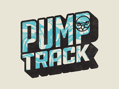 DWFP Pump Track bike bmx bycicle dirt lettering pump retro sport texture track vintage