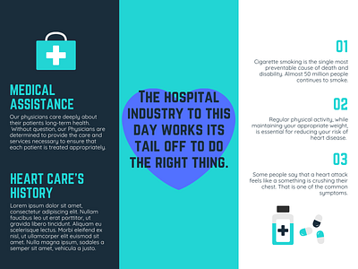 Hospital Brouchre Example pg 2 art branding design graphic design icon illustration illustrator logo vector