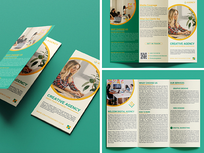 Marketing Agency Trifold Brochure Design brand branding brochure graphic design