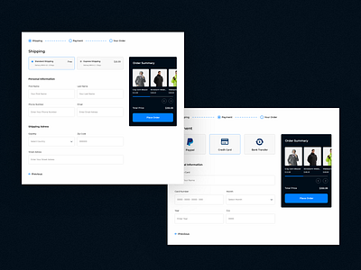 Checkout Flow Ecommerce Website UI Design