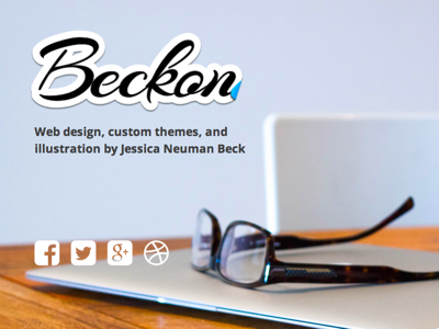 Beckon one page portfolio wordpress