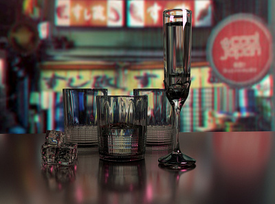 Glass with wine 3D Model 3d 3d animation