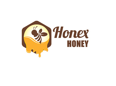 Honex Honey branding design graphic design illustration logo vector