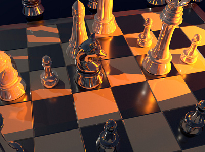 Table Setup in 3D for a Matchmove Project. 3d 3d animation chess chessboard matchmove maya 3d modelling vfx visual effects