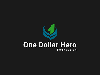 One Dollar Hero Logo brand branding charity logodesigner logos minimalist simple