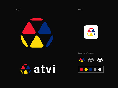 atvi logo concept - Letter A - Wood