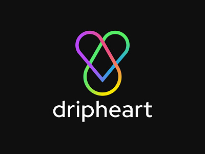 dripheart - Logo Design abstract branding design brandinglogo cleandesign desainlogo freelancer logo logo logomaker logodaily logomaker logos modernlogodesign ui ux