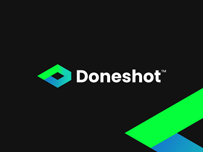 Doneshot logo - Letter D + shot