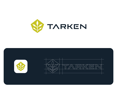 TARKEN LOGO branding design brandinglogo clothingline company corn design digital freelancer herb illustration logo logo logomaker logomaker logosbytamlika soy startup trade ui uk usa