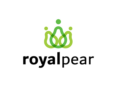 Royal Pear logo 3d animation branding branding design brandinglogo clean freelancer graphic design healthy king logo logo design logo logomaker logomaker minimalist logo motion graphics overlaping style pear royal ui