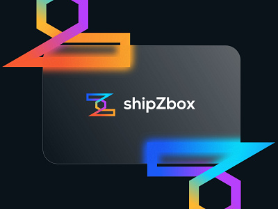 ShipZbox Logo box branding branding design design freelancer glass gradient great icon illustration letter z logo minimalist modern ship shipping ui unique z